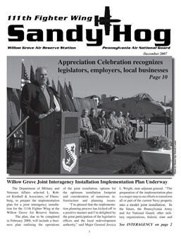 Winter 2007 Sandy Hog Gazette cover image