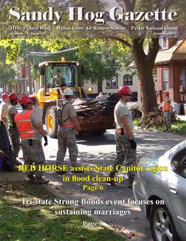 October 2011 Sandy Hog Gazette cover image